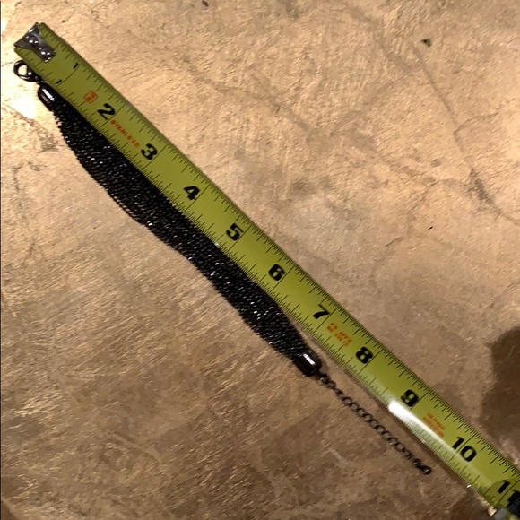 Sparkly Black Metallic Adjustable Women’s Bracelet - Picture 3 of 7